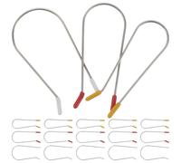 TEHAUX 24Pcs Heat-Resistant Hair Roller Replacement Clips Set 2.54Cm, 3.2Cm, 3.81Cm Heated Curler Clamps for Curling Braids and Voluminous Hairstyles at Home or Salon Use