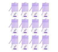 TEHAUX 24pcs Lavender Sachet Bags for Household Wardrobe with Easy Closure and Light Cotton Material, Practical Lavender Filler Bags for Bedroom and Gifted for Family and Friends