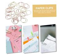 TEHAUX 24pcs Metal Mini Paper Clips for Office Document Organizing Creative Heart-Shaped Decorative Clips in Gold Rose Gold Small Paperclips for Memos Photos Notes Business Cards and