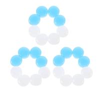 TEHAUX 24pcs Sleeping Silicone Lightweight Noise Reduction Prevents Tinnitus Assorted Color for High-Speed Trains and Airplanes