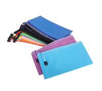 TEHAUX 24pcs Waterproof Oxford Cloth Pencil Case with Zipper, Functional Organizer Bag for Office and Travel, High Capacity Stationery Pouch with Multipurpose Protection and Random Color