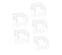 TEHAUX 250 pcs Transparent Shower Door Hinge Shims Rubber Seals Spacer Pads for Bathroom Glass Doors Slip Cushion Replacement for Shower Screens