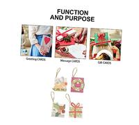 TEHAUX 256 Pcs Christmas Blessing Cards Set with Adorable Patterns Smooth Writing Paper Texture Comfortable Feel for Holiday Wishes to Friends Family and Colleagues