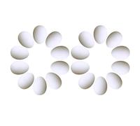 TEHAUX 29pcs Plastic Fake Eggs for Pigeons, Realistic Nest Training Props