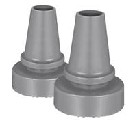 TEHAUX 2pcs 22mm Diameter Cane Replacement Tips Non-Slip Rubber Foot Pads for Walking Sticks and Crutches Grey Sturdy Rubber Tips for Foldable Canes