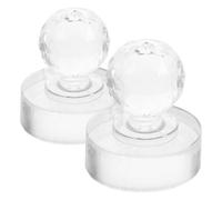 TEHAUX 2pcs 27mm Crystal Eyeshadow Pressing Stamper Tool for Pressed Powder and Blusher DIY Makeup Accessories for Eyeshadow Repair and Blush Application