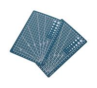 TEHAUX 2pcs A5 Double-Sided Cutting Mat for Crafting and Creative Projects, Self-Healing Abs Material with Warp Resistance, Cutting Board for Sewing and Arts