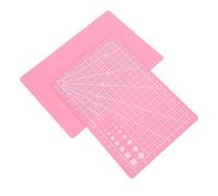 TEHAUX 2pcs A5 Self-Healing Cutting Mat for Crafts Double-Sided with Precision-Engraved Lines Warp-Resistant Abs Material for Scrapbooking and DIY Projects Pink