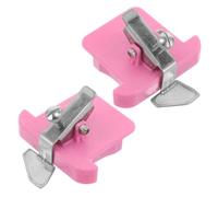 TEHAUX 2pcs Adjustable Magnetic Seam Guide for Sewing Machines with Scale Polygonal Hemmer Tool for Quilting and Fabric Edge Positioning Stable Fabric Guide Preventing Shifts