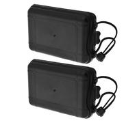 TEHAUX 2pcs Arrowhead Storage Holder Box with Lid for Outdoor Archery, Lightweight Plastic Organizer with Precision Structure for Protecting Arrowheads During Hunting Trips and Practice