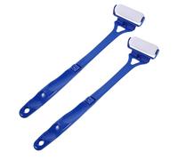 TEHAUX 2Pcs Back Lotion Applicator Tool with Folding Long Handle for Hard-to-Reach Areas, Blue Body Cream Applicator for Men and Women, Self Tanner and Sunscreen Application Aid
