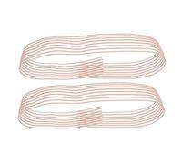 TEHAUX 2pcs Ballet Elastic Ribbon Bands Pink Invisible Stretch Straps for Pointe Shoes Comfort Prevents Foot Injuries Suitable for Modern Dance Training Women Professional Dancers
