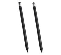 TEHAUX 2pcs Black Capacitive Stylus Pen for Touch Screens, High Sensitivity Plastic Stylus Pencil round Side Shape, for Phones and Tablets, for Writing and Doodling