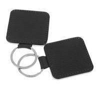 TEHAUX 2pcs Blank Heart Keychain Pu Leather Sublimation Diy Keyring Blanks for Crafts Custom Keyrings Making