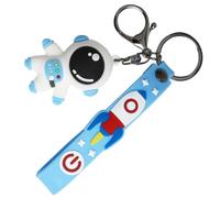 TEHAUX 2pcs Blue Astronaut Keychains Set - Cartoon Spaceman Bag Pendants for Car and Backpack Decor, Unique Space-themed Key Rings for Women Accessories
