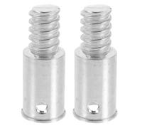 TEHAUX 2pcs Broom Pole Adapter Threaded Handle Tips for Metal Poles with Precision American Thread Design, Iron Material Replacement for Household Cleaning Tools