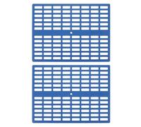 TEHAUX 2pcs Cage Foot Cushions Rabbit Floor Mat Small Animal Feet Pad Plastic Non-slip Blue Prevents Urine Accumulation Ensuring A Clean Environment for Kitchen Floor and Balcony