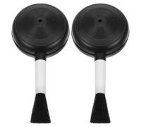TEHAUX 2pcs Camera Lens Air Blower and Brush for Gentle and Scratch-free Dust Removal, Plastic Small Squeeze Balls Pump for Keyboards and Camera Lenses, for On-the-go Cleaning
