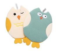 TEHAUX 2pcs Cartoon Bath Mitts Cute Tiger Design Exfoliating Gloves for Body Cleaning Soft Shower Towels Suitable for Boys and Bath Time