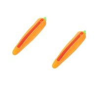 TEHAUX 2pcs Cartoon Silicone Pencil Case Creative Pen Holder for Students Lovely Pencil Pouch for Desk Organization for Secondary School Stationery