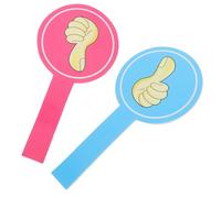 TEHAUX 2pcs Classroom Voting Paddles Thumbs down 15x30cm Single-sided Foam Board Teacher Communication Tools Student Feedback for Group Activities