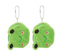 TEHAUX 2pcs Cute Frog Plush Coin Purse for Women Small Green Plush Wallet with Zipper, Compact and Convenient Design, for Outdoor Travel and Parties