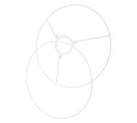 TEHAUX 2pcs DIY Iron Lampshade Frame Rings Stable Drum Lamp Shade Holders for Table and Ceiling Lamps Multipurpose Heavy-Duty Support for Lampshade Making Accessories