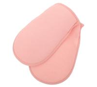 TEHAUX 2pcs Dual Sided Exfoliating Gloves for Men and Women, Polyester Body Scrubbing Mitts with Gentle Cleaning and Dead Skin Cell Removal, Shower Washing Mitt for Home Bath