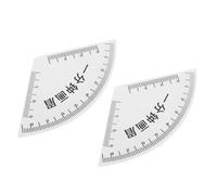 TEHAUX 2pcs Eyebrow Mapping Drawing Rulers Pvc Eyebrow Shaping Tools for Makeup Brow Design Drawing Guide Stencils