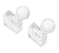 TEHAUX 2pcs Eyeshadow Pressing Tool Makeup Stamp Eyeshadow Platen Tool for Easy Application Pressing Stamp Cosmetics Press