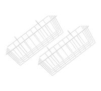 TEHAUX 2pcs Feeder Bunny Feeder Hay Rack Keeps Food Clean and Cage Clean Iron White Can Be Placed in Cage for Small Animals and Chinchilla