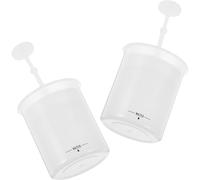 TEHAUX 2pcs Foam Cups Face Wash Foamer Bubble Maker for Rich Foams, Travel-friendly Plastic Facial Cleaner Foaming Cups for Home and Travel Use