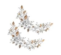 TEHAUX 2pcs Hair Accessories Headpiece Polymer Clay Metal Handmade Comfortable Wear Elegant Bridal Head Decor for Women Prom Formal Events