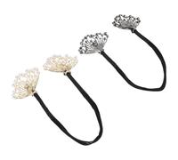 TEHAUX 2pcs Hair Curler Bun Tool for Wedding Hair Accessories Pearl for Messy Bun Maker