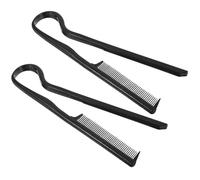 TEHAUX 2pcs Hair Straighter Straight Hair Shaper 7.98x2.75x0.39inch V-shaped Abs Combs Better Control