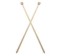 TEHAUX 2pcs Heavy Duty Copper Back Scratcher Long Handle for Men Women Manual Curved Itch Relief Stick Portable Scratch Rod for Full Back Reach and Massage