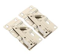 TEHAUX 2pcs Heavy Duty Pivot Cabinet Hinges 45 Degree Opening Angle for Sink Base Tip-Out Trays, Iron Material Quiet, Rust-Proof Features for Vanity and Kitchen Cabinets