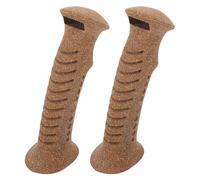 TEHAUX 2pcs Hiking Pole Handles Cork Grip Replacement Anti-slip Excellent Workmanship Outdoor Activities Skiing Cane Handle Grip