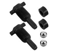 TEHAUX 2pcs Hydraulic Jack Return Valves Replacement with Steel Balls and Seals Vertical Pump Plugs for Safe Lifting and Efficient Operation