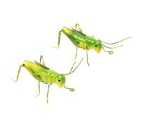 TEHAUX 2pcs Iron Grasshopper Model Outdoor Simulation Ornament for Garden