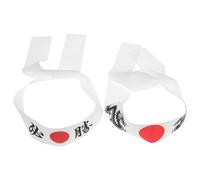 TEHAUX 2pcs Japanese Headbands for Karate and Cooking, Polyester Minimalist Hachimaki Bandana Hair Tie, Versatile Chef and Sports Headwear, Traditional Accessories