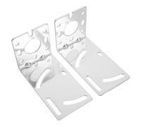 TEHAUX 2pcs L Shape Antenna Mount Bracket for Outdoor Antenna Pole Clamp with Wind Resistant Stability Effortless Installation for Poles and Outdoor Use