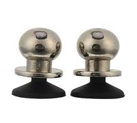 TEHAUX 2pcs Large Silver Mobile Game Shortcut Buttons and Phone Trigger Shooting Keys for Tablet and Smartphone Gamers