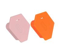 TEHAUX 2pcs Magnetic Seam Guider with Built Scale for Sewing Machines Polygonal Hemmer Guides in Orange and Pink Multifunctional Edge Guide for Quilting Positioning for Beginners and