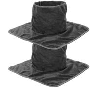 TEHAUX 2pcs Massage Cloth Spa Bed Cover with Hole Grey Microfiber Simple Practical Comfortable Breathable Supple to The Touch Safe and Gentle for Chiropractor and Massagist in Foot Care