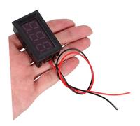 TEHAUX 2pcs Mini LED Digital Voltage Panel High Precision Dc Red Display Compact Voltage Tester for Circuit Boards and Electric Measurement