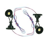 TEHAUX 2pcs Mini Signal Light Model for Railroad Scene Spotlight Decor for Gauge Railway Accessories Durable Easy to Install and Carry for Sand Table Decoration