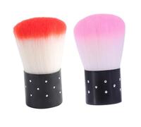 TEHAUX 2pcs Nail Cleaning Brushes for Manicure Use with Comfortable Pe Material and Soft Bristles, Dust Removal Tool Does Not Hurt Skin, for Nail Art and Personal Care
