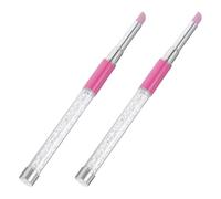 TEHAUX 2pcs Nail File Pen Manicure Tool Frosted Stone Plastic Precise Nail Care Grinding for Professional Technicians and Amateurs Use in Professional Salons and Home