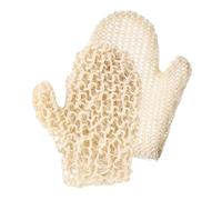 TEHAUX 2pcs Natural Sisal Bath Mitts Body Scrub Gloves Double-Sided Exfoliating Gloves for Shower and Spa, Gentle Skin Exfoliation and Dead Skin Removal